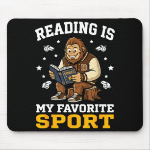 Alfombrilla De Ratón Bigfoot leyendo libros hombres mujeres niños leyen