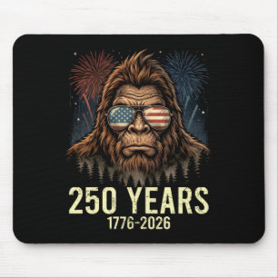 Alfombrilla De Ratón Bigfoot merica fuegos artificiales 4 de julio 250