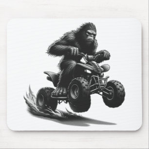 Alfombrilla De Ratón Bigfoot Riding Quad Bike