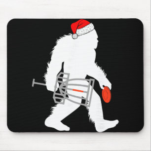 Alfombrilla De Ratón Bigfoot Santa Disco Golf Navidad Disco Golfista Xm