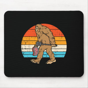 Alfombrilla De Ratón Bigfoot Sasquatch Bbq Retro Byrbecus Grilling Men
