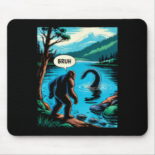 Alfombrilla De Ratón Bigfoot Sasquatch divertido Monstruo del Lago Ness