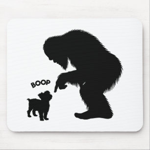Alfombrilla De Ratón Bigfoot Sasquatch Yorkshire Terrier Nose Boop