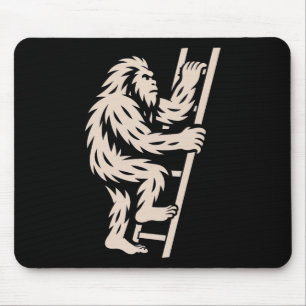 Alfombrilla De Ratón Bigfoot Subiendo Escalera Criptido Divertido Regal
