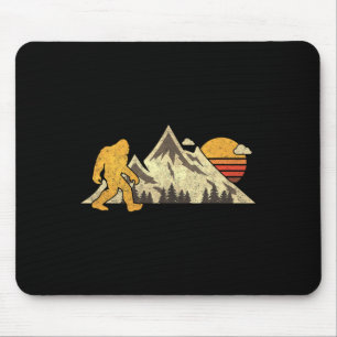 Alfombrilla De Ratón Bigfoot Vintage Sol De Montaña Sasquatch Camping H