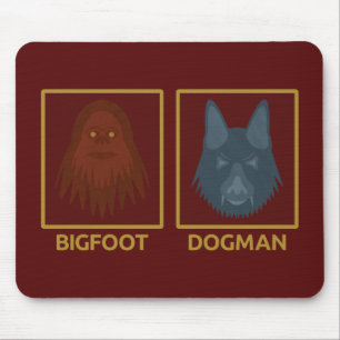 Alfombrilla de ratón Bigfoot y Dogman