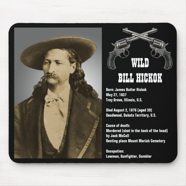 Alfombrilla De Ratón Bill Hickok Mousepad (Frente)