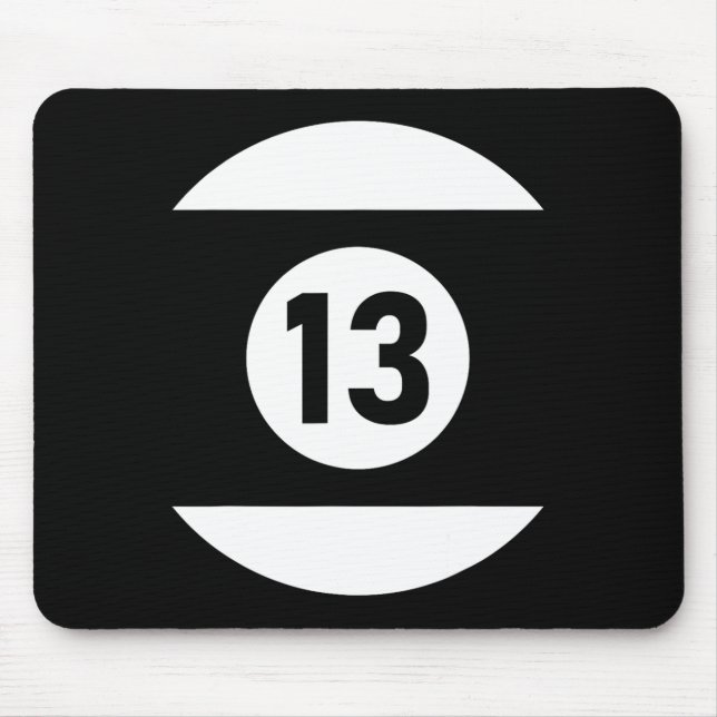 Alfombrilla De Ratón Billar Ll 13 Coincidiendo Billiards Regalo Hallowe (Frente)