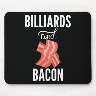 Alfombrilla De Ratón Billar Y Billar De La Piscina Bacon Lover