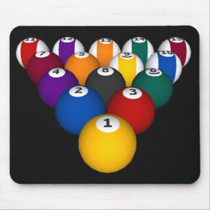 Alfombrilla De Ratón Billares/bolas de piscina - Mousepad de encargo