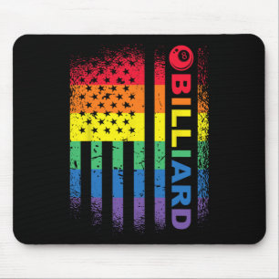 Alfombrilla De Ratón Billiards 8 ball Pool Billiard Bandera Americana -
