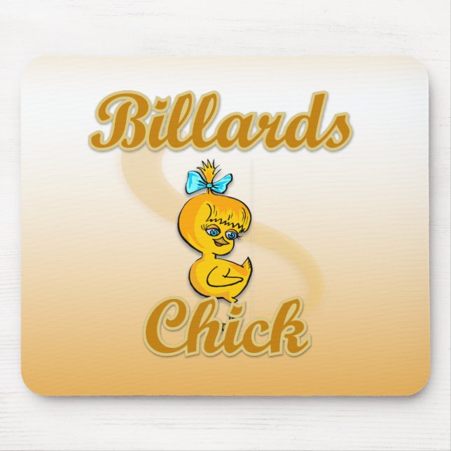 Alfombrilla De Ratón Billiards Chick (Frente)