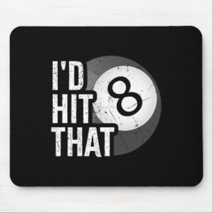 Alfombrilla De Ratón Billiards Funny Id Logró Que Pool Player 8 Eight B