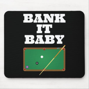 Alfombrilla De Ratón Billiards Pool Jugador Shirt Gift Men Women Bank S