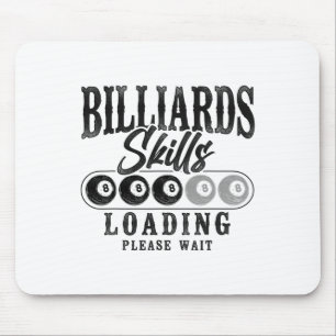 Alfombrilla De Ratón Billiards Pool Player Ll 8 Ll Vintage Billiards Sk