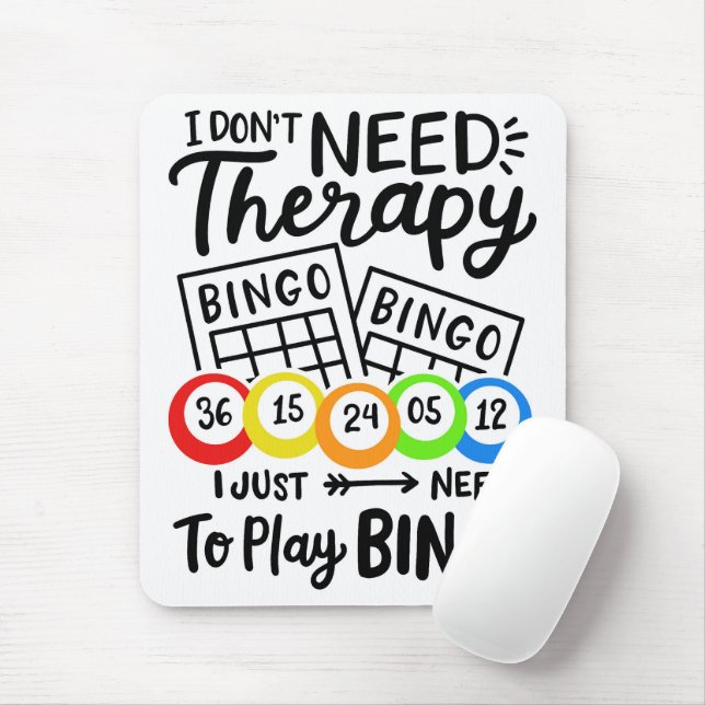 Alfombrilla De Ratón Bingo- Mousepad (Con ratón)
