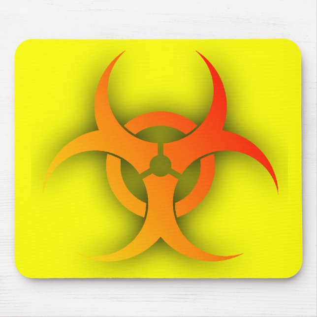 Alfombrilla De Ratón Bio Hazard Funny Mousepad Humor (Frente)