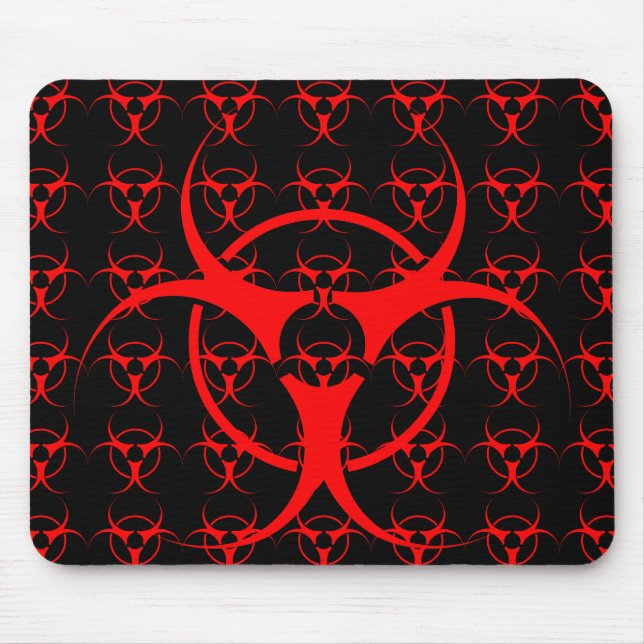 Alfombrilla De Ratón Bio-hazard Mousepad advertencia de peligro biológi (Frente)