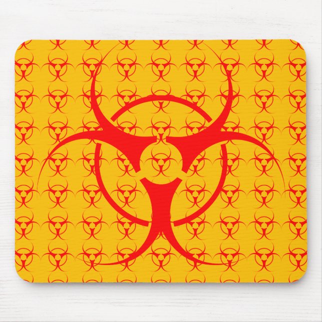 Alfombrilla De Ratón Bio-hazard Mousepad advertencia de peligro biológi (Frente)
