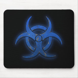 Alfombrilla De Ratón Biohazard azul