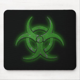 Alfombrilla De Ratón Biohazard verde