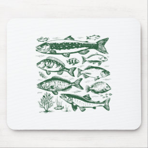 Alfombrilla De Ratón Biología de especies de peces retro tipos de peces