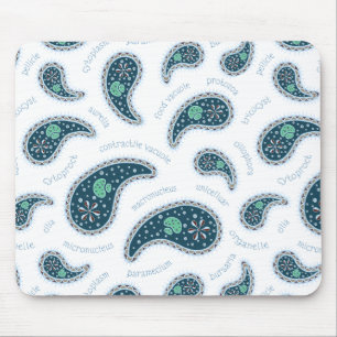 Alfombrilla De Ratón Biología de protozoos Paramecia Paisley Ciencia