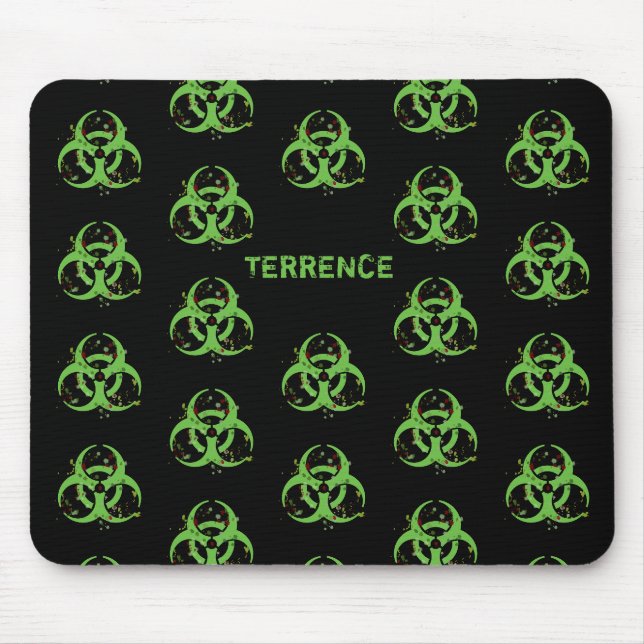 Alfombrilla De Ratón Bioriesgo Verde Bruto (Frente)