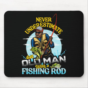 Alfombrilla De Ratón Bipoc B Pesca Cumpleaños Tee Nunca Subestimar O