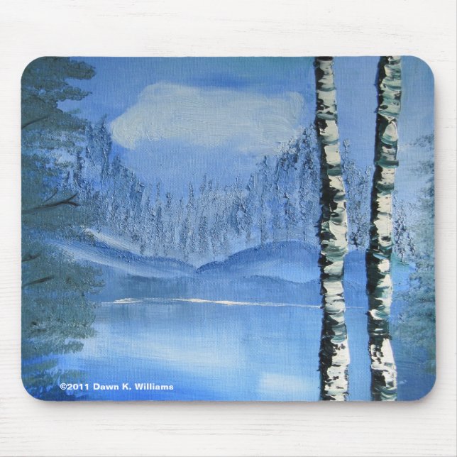 Alfombrilla De Ratón Birch Tree Mousepad (Frente)
