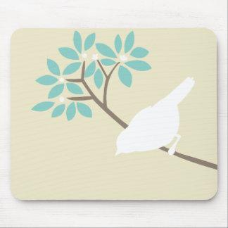 Alfombrilla De Ratón Bird Blanca Mousepad