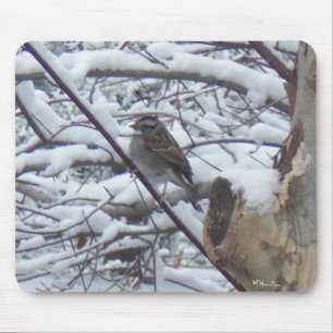 Alfombrilla De Ratón Bird Snow
