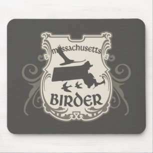 Alfombrilla De Ratón Birder de Massachusetts