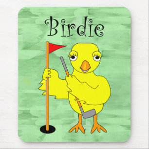 Alfombrilla De Ratón Birdie Golfer Chick
