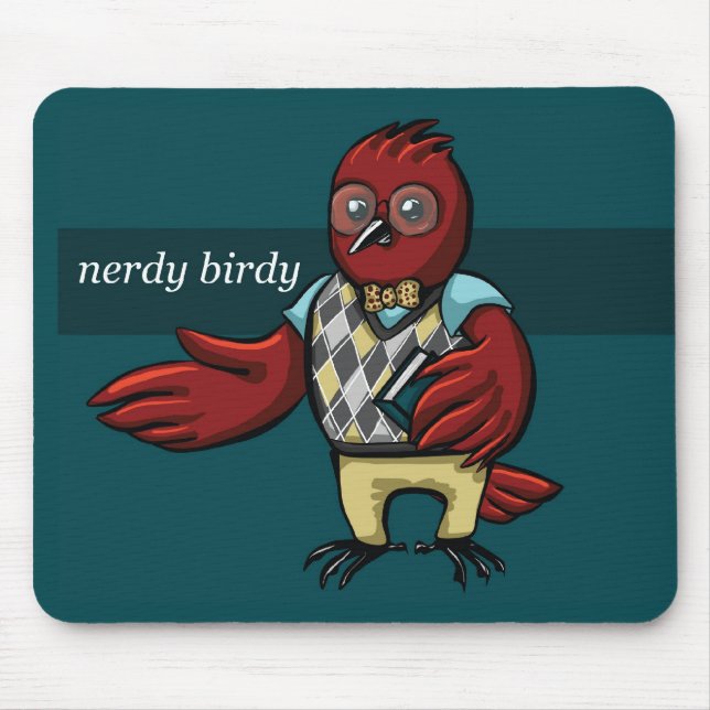 Alfombrilla De Ratón Birdy Nerdy (Frente)