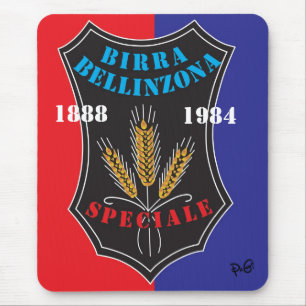 Alfombrilla De Ratón Birra Bellinzona Svizzera Mauspad