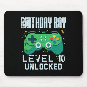 Alfombrilla De Ratón Birthday Boy Level 10 Controlador de jugador desbl