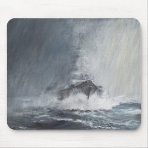 Alfombrilla De Ratón Bismarck a través de las cortinas del aguanieve de