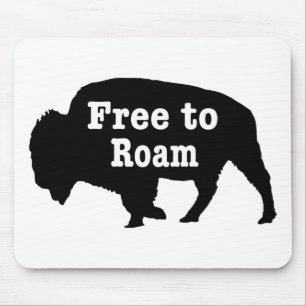Alfombrilla De Ratón Bison Free To Roam
