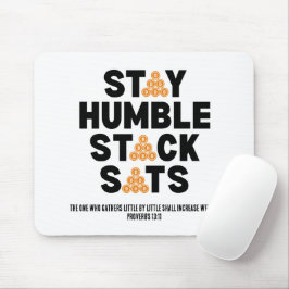 Alfombrilla De Ratón Bitcoin Investor STAR HUMBLE STACK SATS Crypto