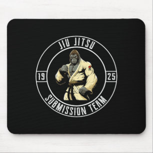 Alfombrilla De Ratón BJJ MMA Gorila - Divertido Jiu Jitsu Brasileño