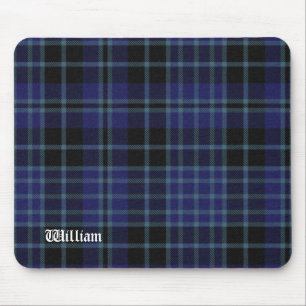 Alfombrilla De Ratón Black and Blue Clark Tartan Plaid