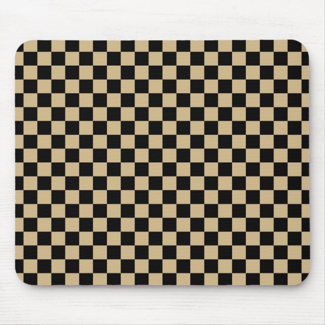 Alfombrilla De Ratón Black and Tan Checkered (Frente)