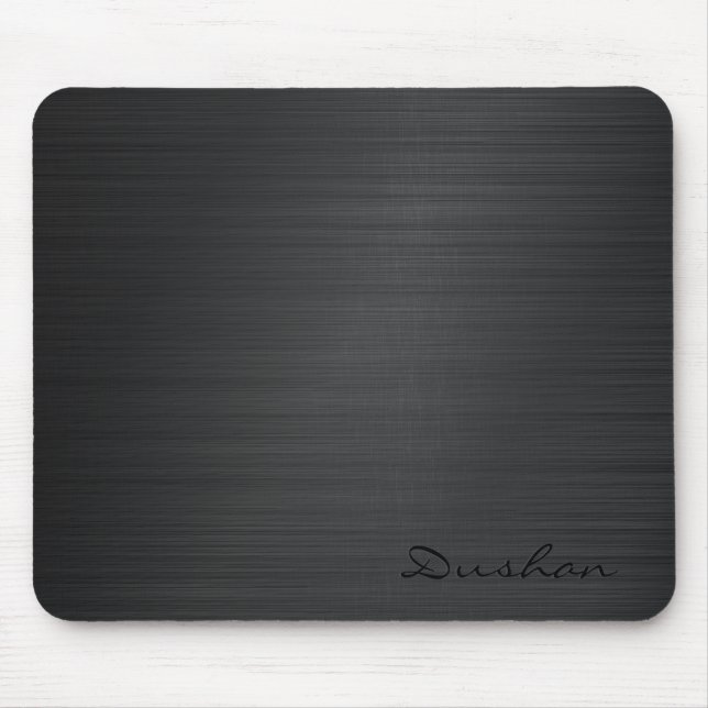 Alfombrilla De Ratón Black Brushed Metal iMouse Pad Mouse Pad (Frente)