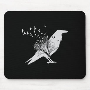 Alfombrilla De Ratón Black Crow Bird