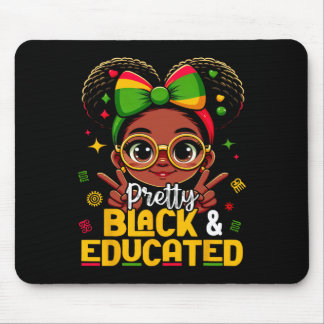 Alfombrilla De Ratón Black History Month Pretty Black Educated African 