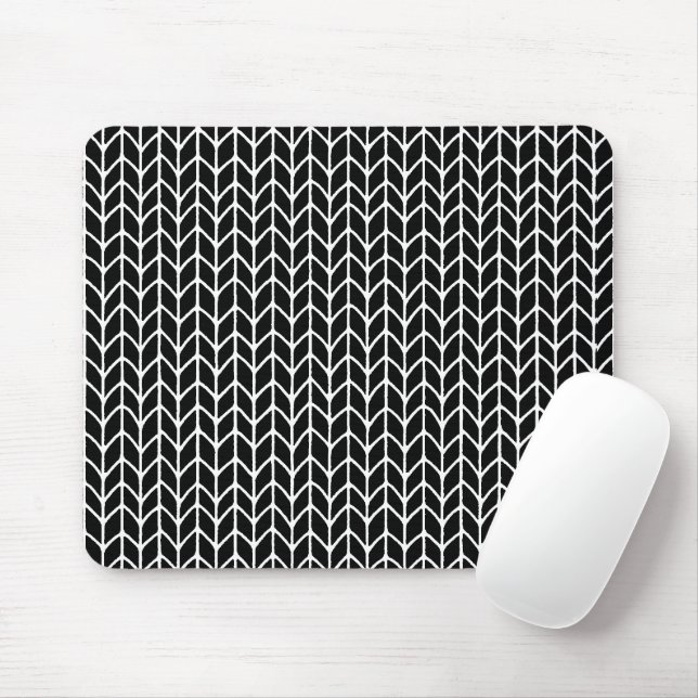 Alfombrilla De Ratón BLACK KNIT Mouse Pad (Con ratón)
