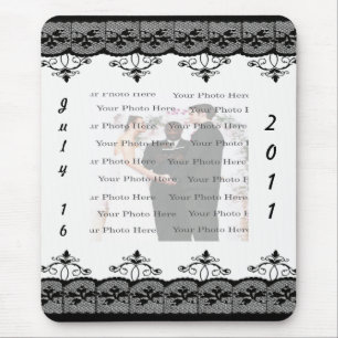Alfombrilla De Ratón Black Lace Mousepad