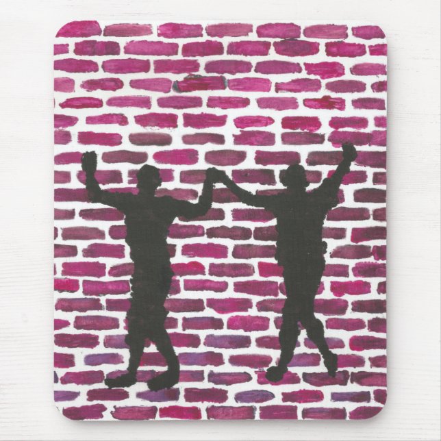 Alfombrilla De Ratón Black Magic Hollyhock by Yeshaya Dank Wood Wall Ar (Frente)