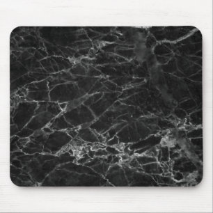 Alfombrilla De Ratón Black Marble Stone Look